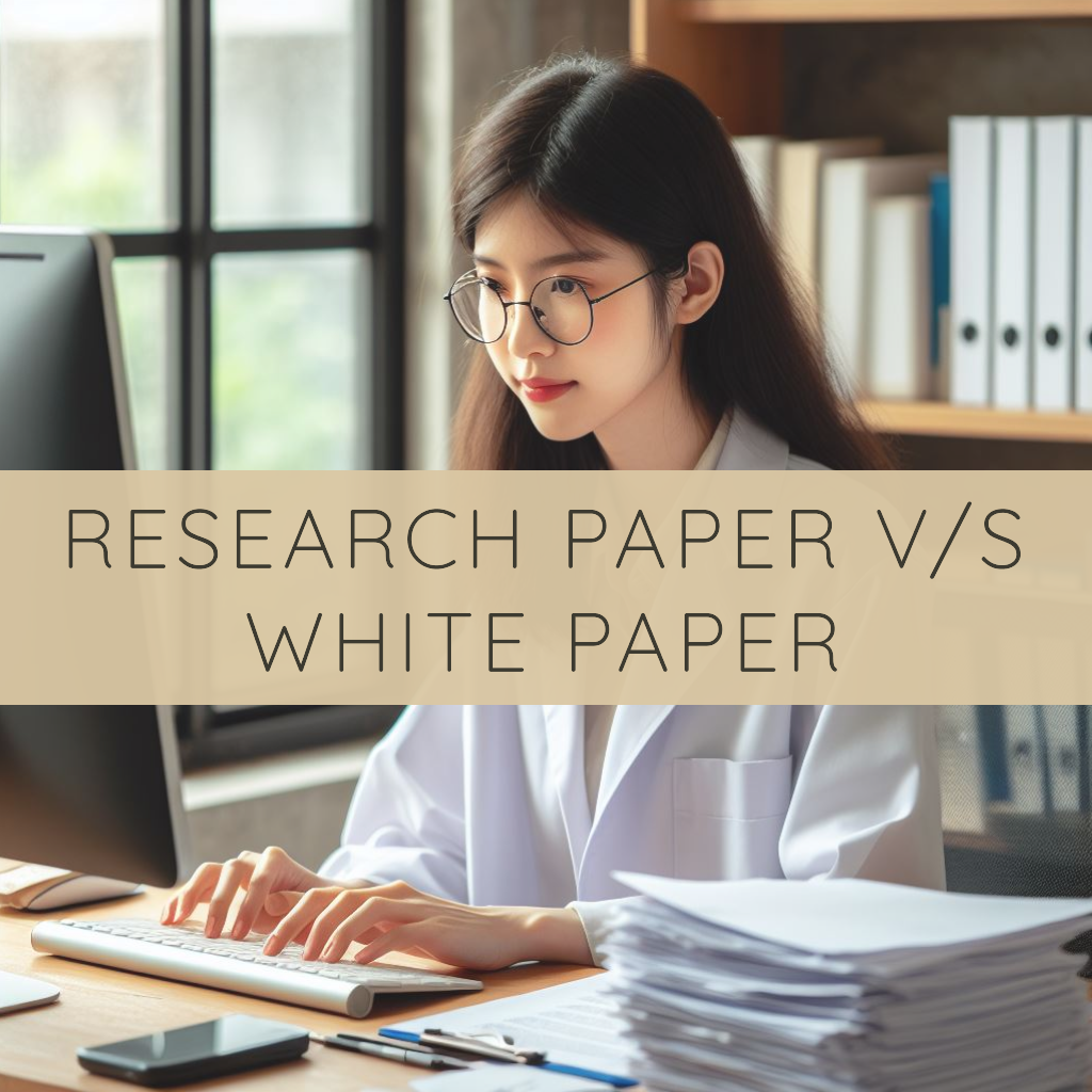 Difference between research paper v/s white paper