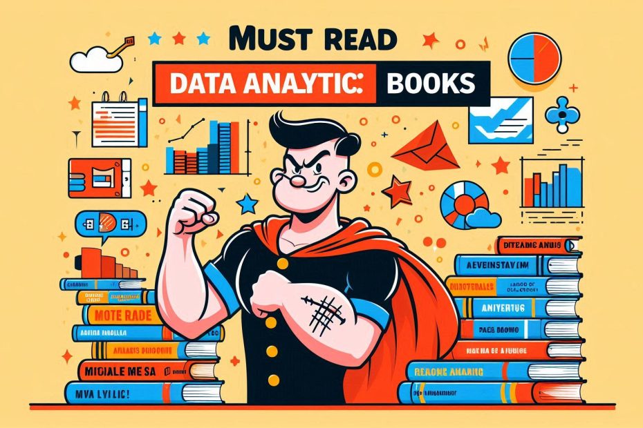 The image shows that reading new data analytics books help you master the skill of business intelligence.